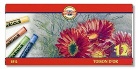 Сух пастел Кохинор Тоазон Дор, Koh-I-Noor Toison D`OR, 12 цвята в комплект
