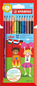 Цветен молив Stabilo Color, 12 цвята, 18 цвята, 24 цвята