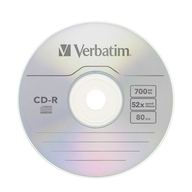 CD-R Verbatim, 700 МВ, 1 брой, сд диск, компакт диск