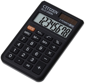 Джобен калкулатор Citizen SLD-200N, 8 разряден дисплей