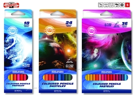 Цветни моливи Кохинор "Звездна Одисея", Koh-I-Noor, 18 цвята, 24 цвята, 36 цвята
