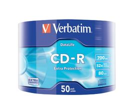 CD-R Verbatim, 700 МВ, 50 броя фолирани
