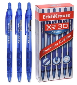 Химикалка Еrich Krause XR30, синьо пишеща, автоматична
