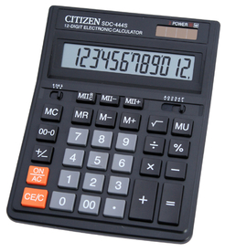 Настолен калкулатор Citizen SDC-444S, голям, 12 разряден дисплей