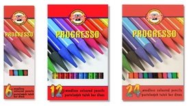 Цветни моливи с лаково покритие Прогресо Кохинор, Progresso Koh-I-Noor, комплект