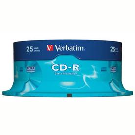 CD-R Verbatim, 700 МВ, 25 броя в шпиндел, сд диск, компакт диск