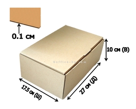 Кутия за пратки, 27х17.5х10 см, микровелпапе