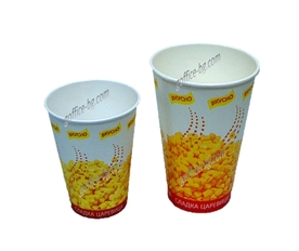 Картонени чаши за царевица, 7.5 oz, 12 oz, 100 броя