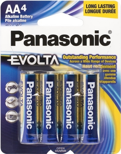 Алкална батерия Panasonic Alkaline Evolta 1.5V AA / LR6, блистер (4 броя)