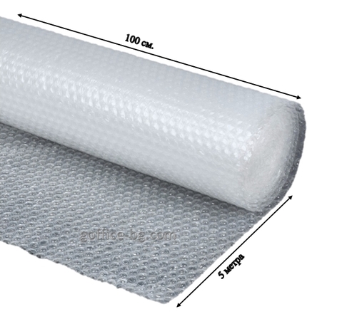 Фолио с въздушни мехурчета, руло 100 см х 5 м., трислойно