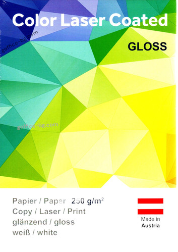 Гланциран копирен картон, хартия Color Copy Glossy A4, 250 g, 125 листа