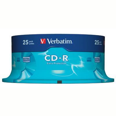 CD-R Verbatim, 700 МВ, 25 броя в шпиндел, сд диск, компакт диск