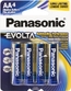 Алкална батерия Panasonic Alkaline Evolta 1.5V AA / LR6, блистер (6 броя)