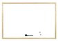 Бяла дъска за писане Bi-Office с дървена рамка, 30 х 40 см, немагнитна