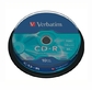 CD-R Verbatim, 700 МВ, 10 броя в шпиндел, сд диск, компакт диск