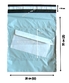 Куриерски пликове за пратки 280 мм х 350 мм с джоб, A4, полиетиленови, сиви, 50 броя