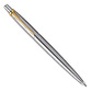 Химикалка паркер Parker Jotter К61 Stainless Stell GT, позлатен клип от 23К злато