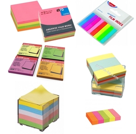 Хартиени листчета, индекси и кубчета