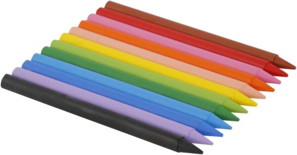 Цветни восъчни пастели BIC Plastidecor, 12 цвята - Image 4