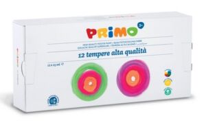 Темперни бои в бурканчета 12 цвята х 25 мл., Primo