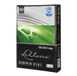 Копирна хартия рециклирана, сива Lettura 60 A4, 100 % Recycled, 80 гр., 500 листа