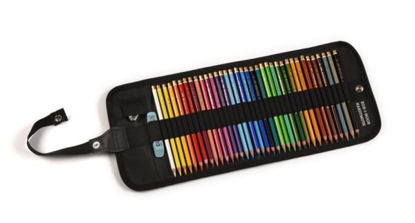 Професионални цветни моливи "Поликолор" Кохинор, Polycolor Koh-I-Noor, комплект метална/дървена кутия - Image 8