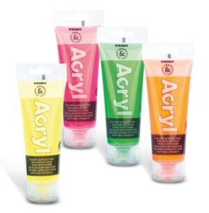 Акрилни бои Primo Acryl Fluo, неон, 75 мл. в пластмасова тубичка