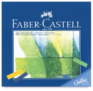 Сух пастел Faber-Castell Creative Studio, 48 цвята, 1/2 дължина, меки