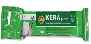 Глина за моделиране "Керапласт" Кохинор, 300 гр., бяла, кафява