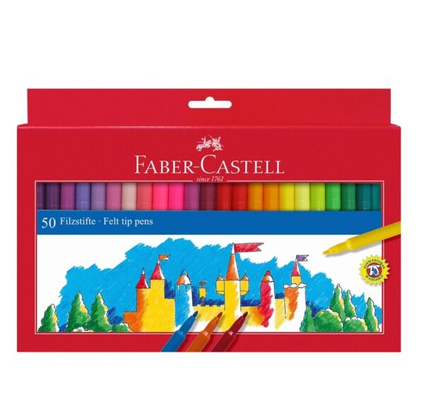 Флумастери Faber-Castell, 12 цвята, 24 цвята, 36 цвята, 50 цвята - Image 4