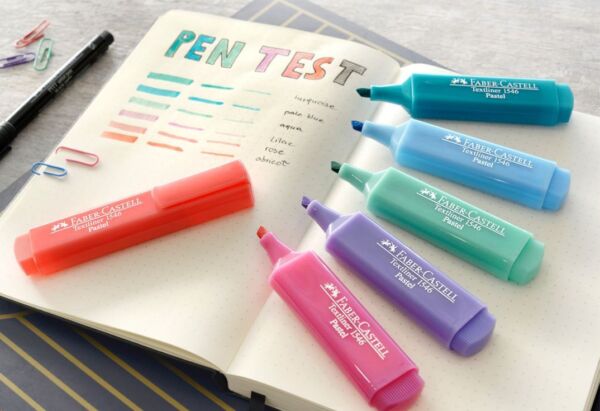 Текстмаркер Faber-Castell Pastel1546 пастел, комплект 7+1 - Image 9