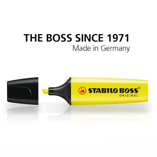 Текст маркер Stabilo Boss Original, комплект (4 цвята), неон, пастел - Image 8