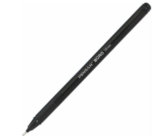 Химикалка Pensan Buro, 1.00 mm, син, червен, черен, бр. - Image 4
