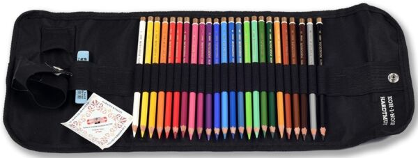 Професионални цветни моливи "Поликолор" Кохинор, Polycolor Koh-I-Noor, комплект метална/дървена кутия - Image 10