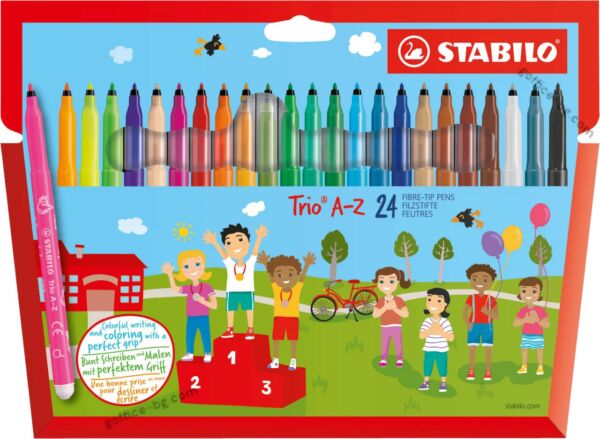 Флумастери Stabilo Trio A-Z, 12, 18, 24 и 30 цвята в компл. - Image 3