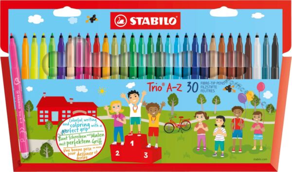 Флумастери Stabilo Trio A-Z, 12, 18, 24 и 30 цвята в компл. - Image 4