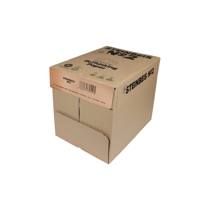 Копирна хартия рециклирана, сива Steinbes №1 A4 100 % Recycled, 80 гр., 500 листа - Image 4