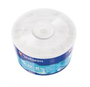 CD-R Verbatim, 700 МВ, 50 броя фолирани