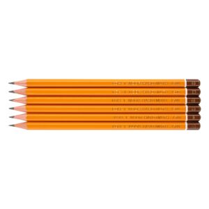 Чернографитен молив Koh-I-Noor 1500, 6 бр. компл., НВ, В, 2В, 4В, 6В, 8В
