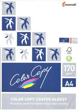 Гланциран копирен картон, хартия Color Copy Glossy A4, 170 g, 250 листа