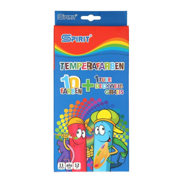 Темперни бои Spirit, 10 цвята, 12 мл., 16 мл. в тубички - Image 2