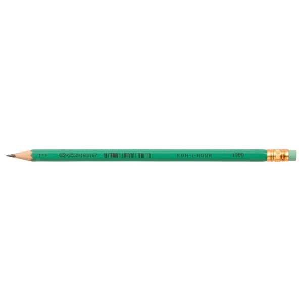 Чернографитен молив с гума Кохинор, Koh-I-Noor 1380, НВ, бр. - Image 3