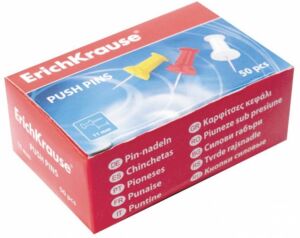 Пинчета за коркова дъска ErichKrause, 50 броя в кутия