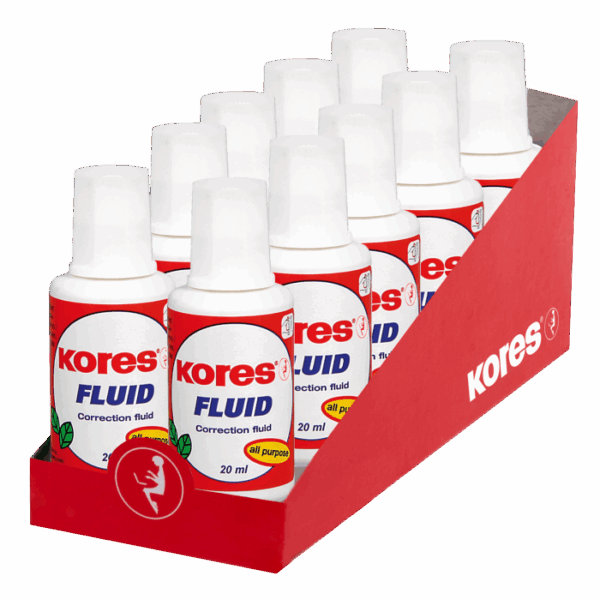 Kores Течен коректор с четка, ацетонов, 20 мл. - Image 2
