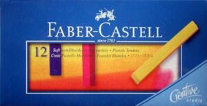 Сух пастел Faber-Castell Creative Studio, 12 цвята, меки