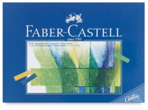 Сух пастел Faber-Castell Creative Studio, 72 цвята, 1/2 дължина, меки