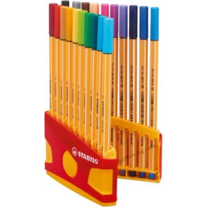 Тънкописец Stabilo Point 88 Color Parade, комплект 20 цвята в PP кутия