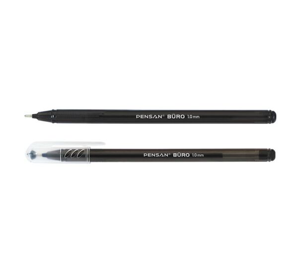 Химикалка Pensan Buro, 1.00 mm, син, червен, черен, бр. - Image 5