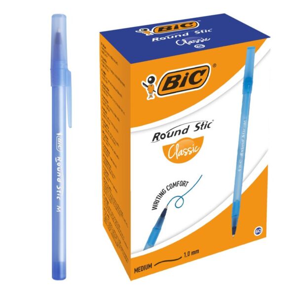 Химикалка BIC Round Stic M Classic, 1.00 мм, бр., кут. - Image 9