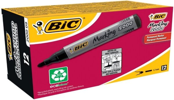 Маркер перманентен BIC Marking 2000, объл връх - Image 4